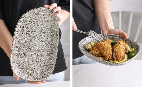 Glaze kiln porcelain tableware microwave oven special phnom Penh irregular rice bowl soup western dish