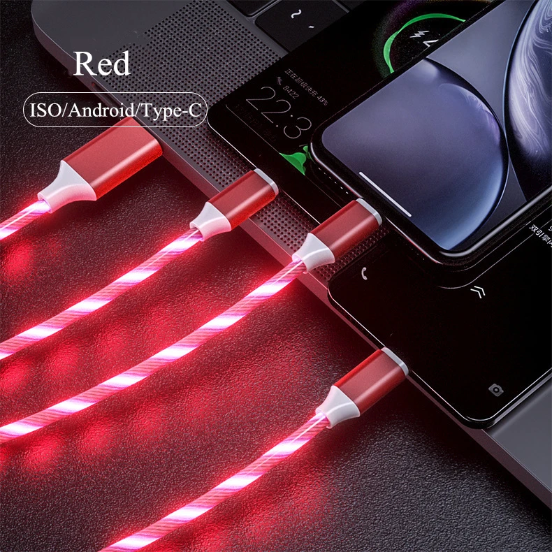 Wholesale High Quality 3 in 1 Fast Charging Cable Flexible Color Micro Usb Cable - ANKUX.COM