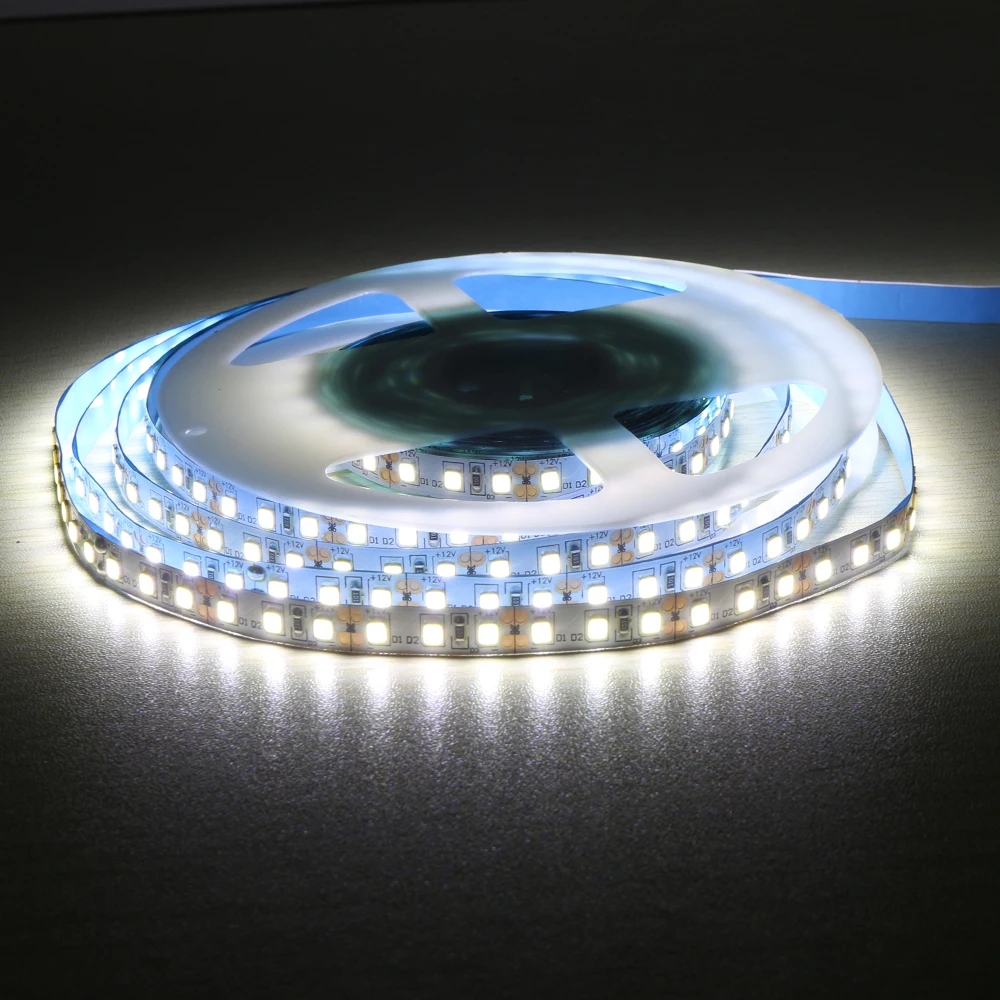 dc12v led 灯条 2835 120led/m 5 米白色暖白色防水 ip20 更明亮