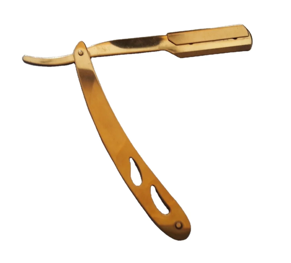 gold barber blade