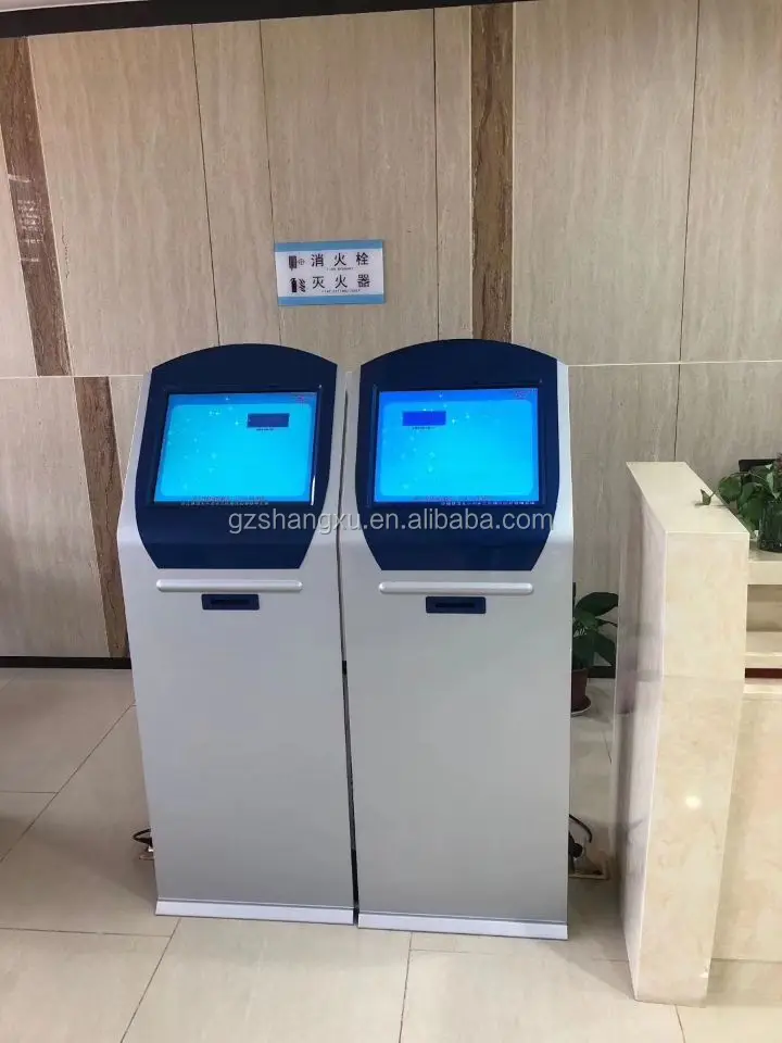 Bank Electronic Wireless Touch Screen Queue Ticket Management System Token Number Queuing Kiosk Machine Q System