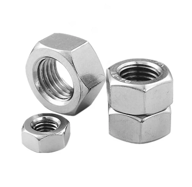 DINGGUANGHE-CUP Hex Nuts 5pcs/Lot Metric Thread DIN934 M18 304 Stainless Steel Hex Nut Hexagonal Nut Screw Nut A2-70 Machine Screw Nuts 