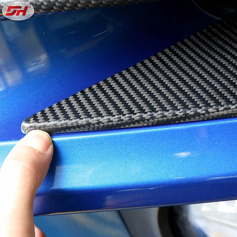 past carbon fiber fog light frame fog light cover front bumper grille cover for Porsche Macan 2014-2017