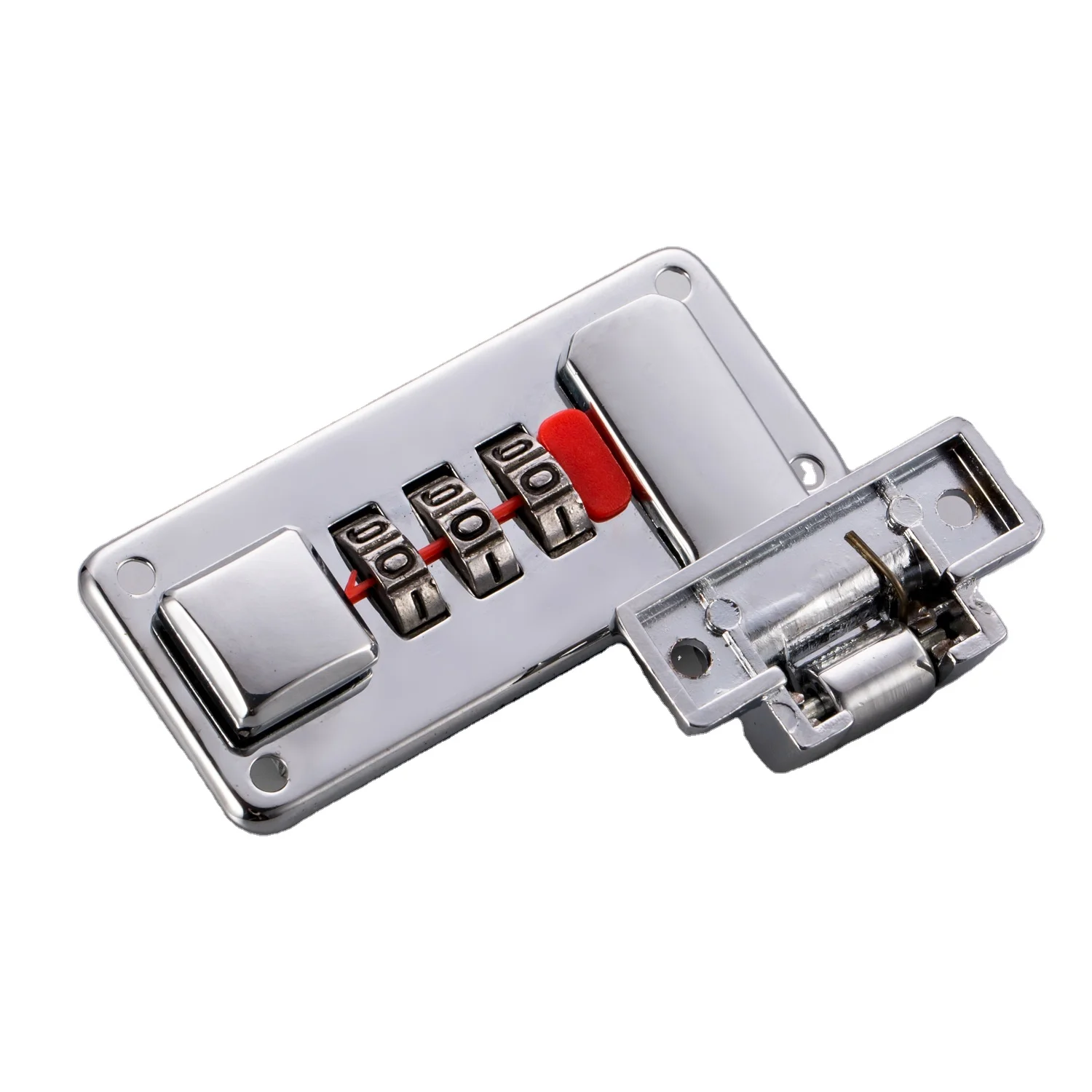 5011 3 Dials Briefcase Combination Lock Fixed Lock Silver And Golden Mental Safety Password Lock