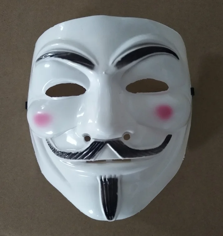 匿名脸面具黑客 v 为 vendetta 万圣节花式连衣裙