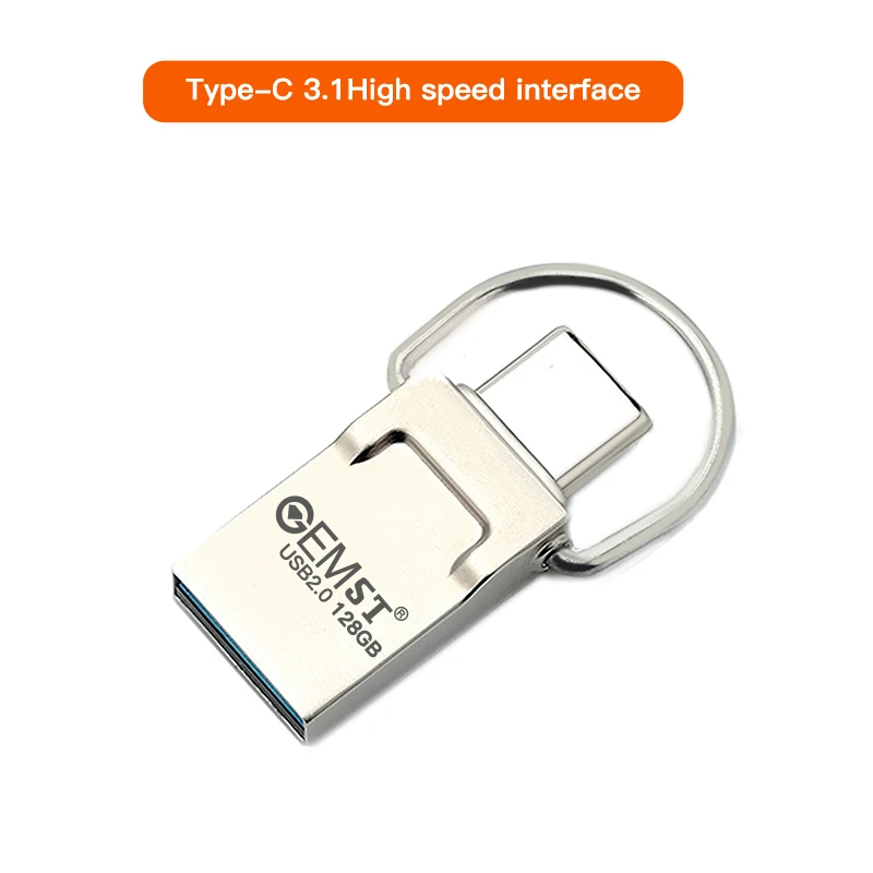 Factory price large capacity waterproof metal mini USB flash drive 2 in 1 TYPE C mobile phone memory stick 32g usb flash drive - ANKUX.COM
