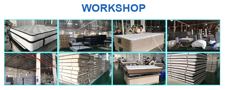 Factory wholesale 34cm height king mattress pocket spring mattress