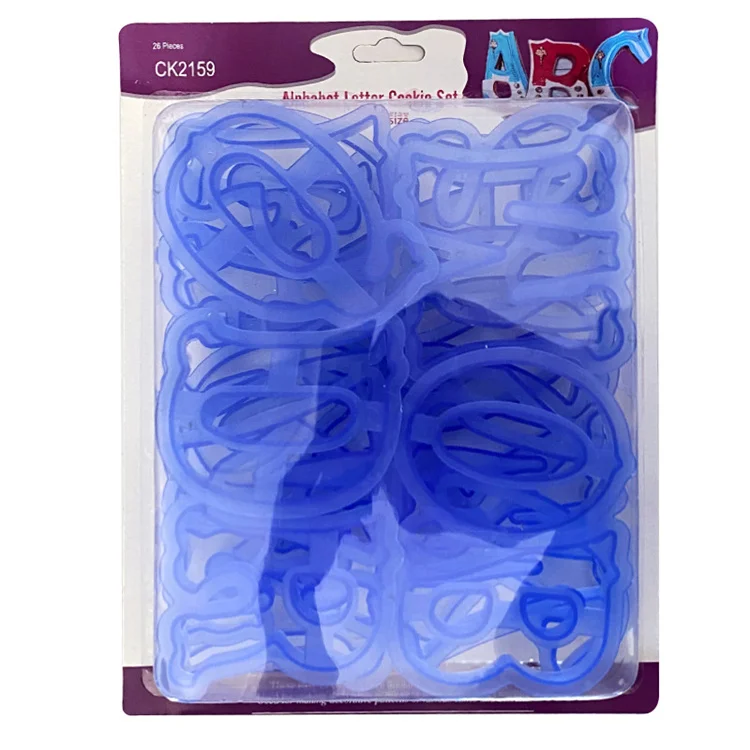 26pcs Alphabet Letter Number Cake Cutter Decorative Tools Fondant Cake