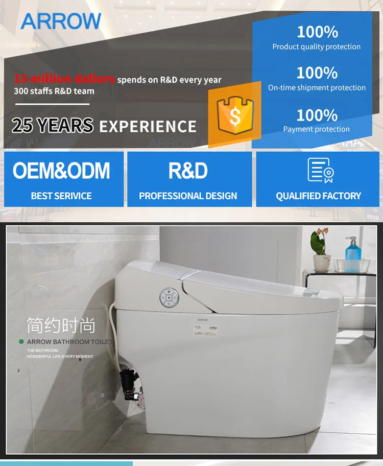 ARROW brand Foshan bathroom sanitary wares popular types WC toilet made in china ceramic toilet shattaf