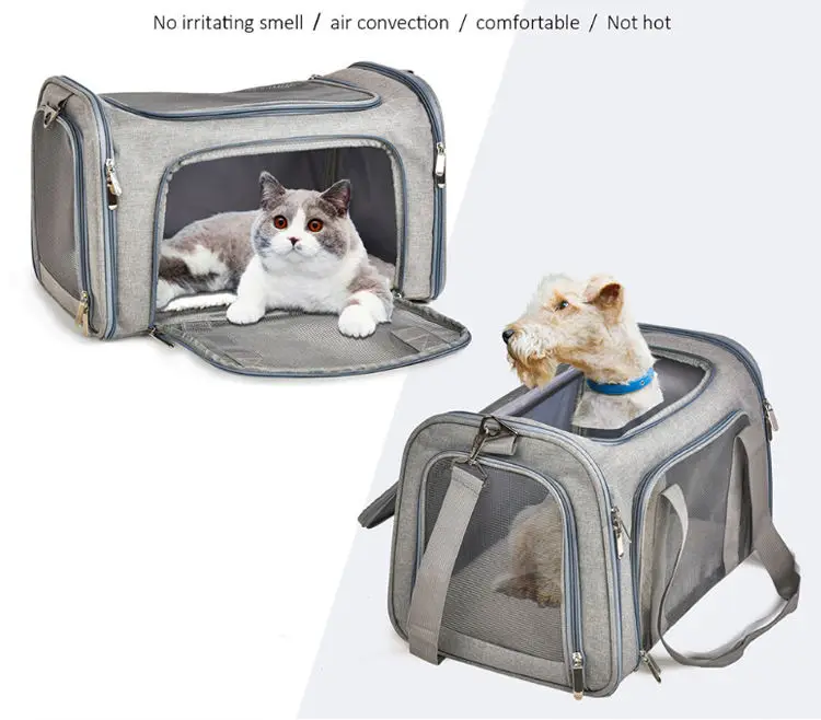 Pet Carry Dog Transport Carrier Airline Approved Bag Folding Pet ...