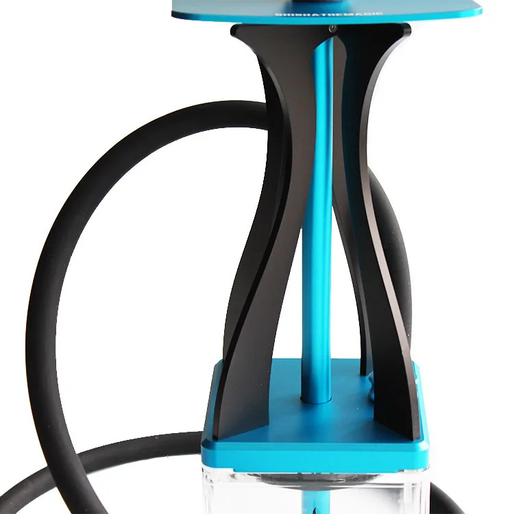 Custom Modern Sheesha Hookah Box Aluminum Acrylic Hookah Without Bowl