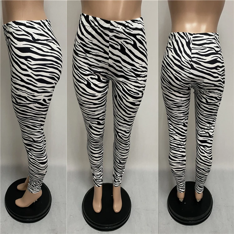 New Arrival Tendency High Quality 2021 Fall Fashion Casual Print Women'S Trousers Women Bottoms Pants