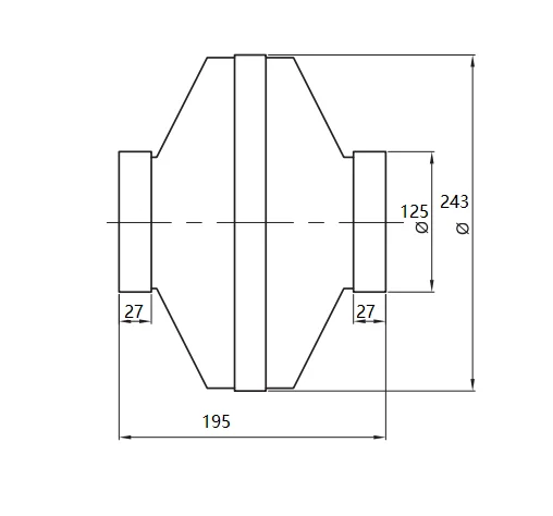 Inline Duct Fan, 100-230V, Plastic - detail 6