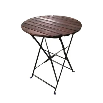 wooden folding bistro set
