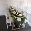 Long Artificial Flower Arch Table Runner Flowers For Table Wedding Decoration Artificial Flower For Wedding