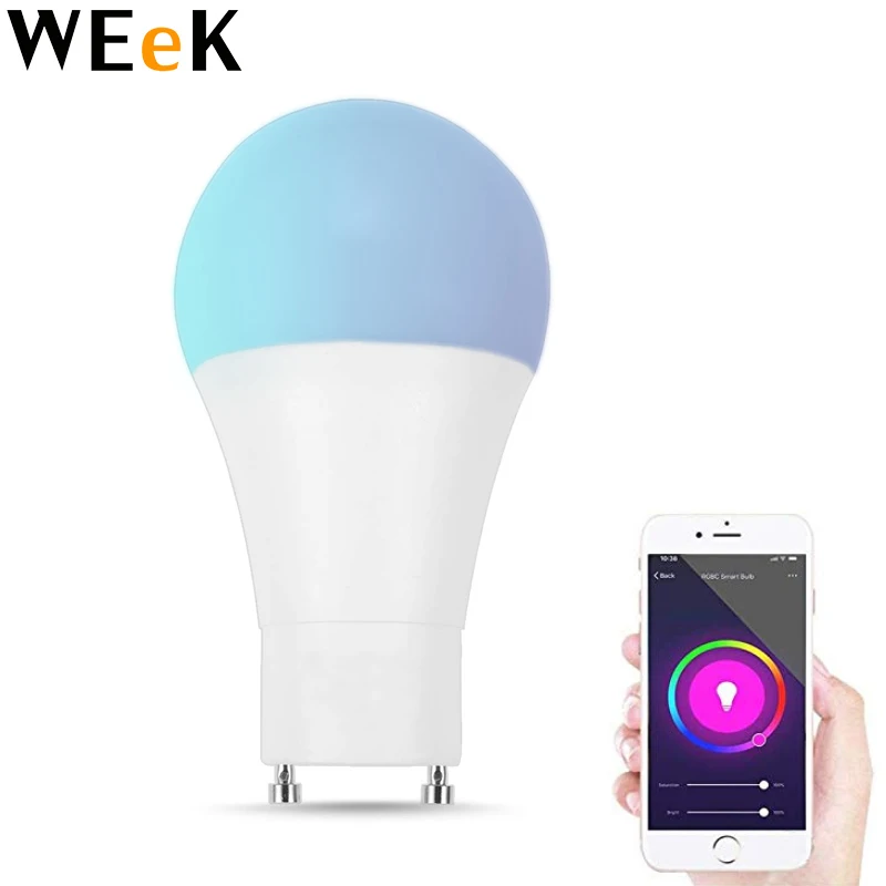 A19 Smart Home Remote Control Smart Led GU24 Wifi Light Bulb Work with Google Home Alexa Siri bulb