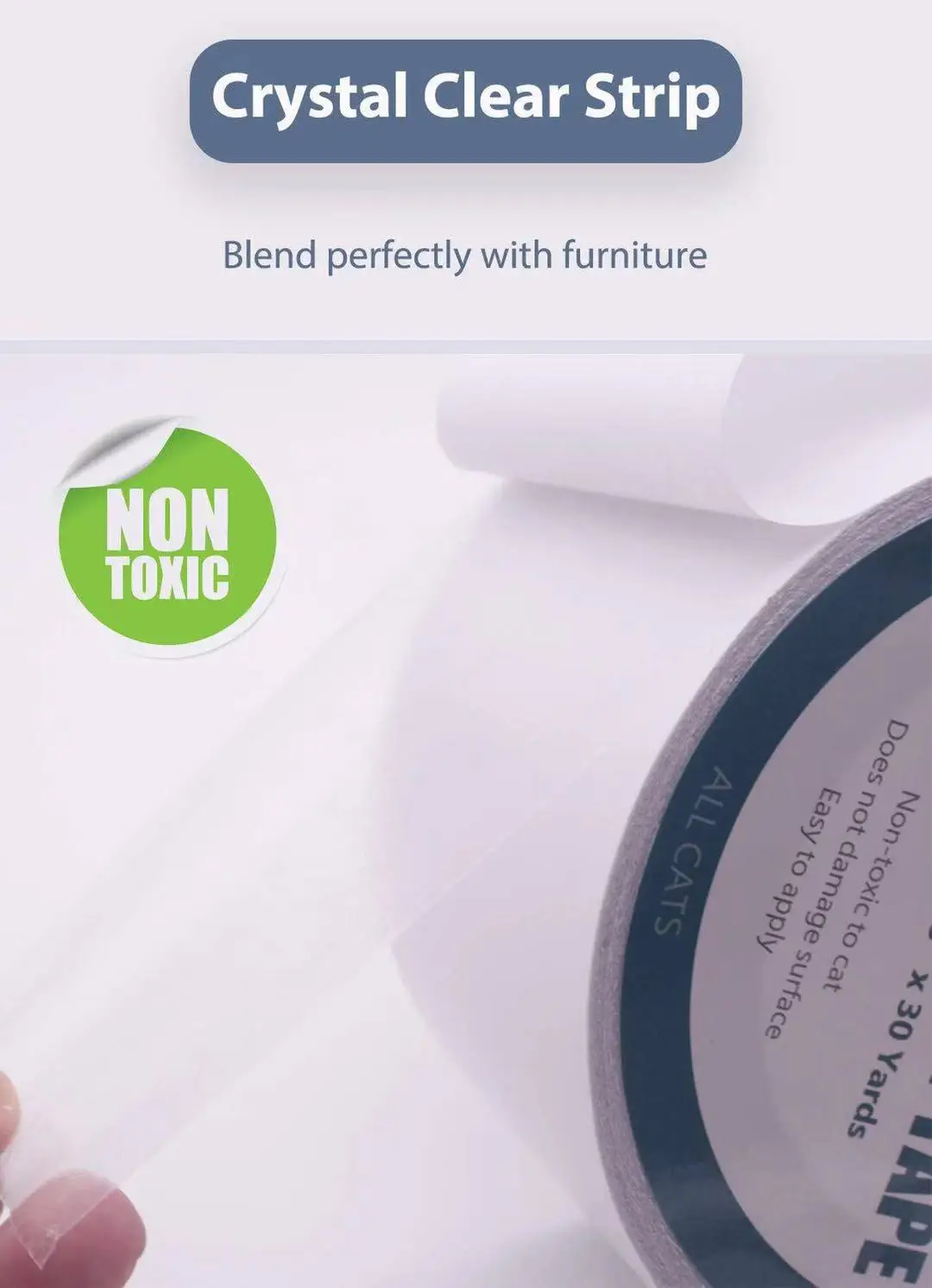 Antiscratch Cat Training Tape Double Sided Sticky Tape Great For