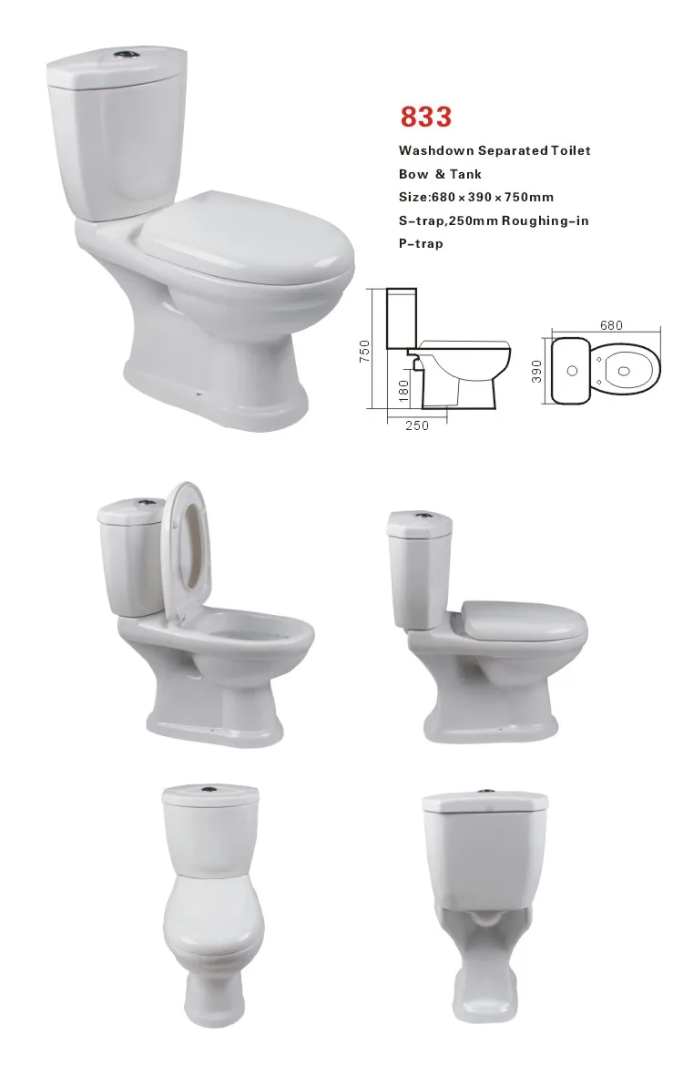 Cheap Africa Wc Ptrap Nigeria Twyford Toilet Two Piece Water Closet