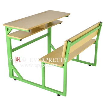Cheap Price Study Table Latest Double Table Chair High School