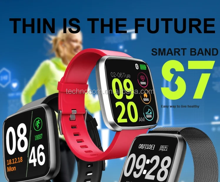 Pulsera Inteligente S7 Para Monitorizar La Presión Arterial,Frecuencia  Cardíaca,Seguimiento De La Salud,Monitorización De La Presión  Arterial,Frecuencia Cardíaca - Buy S7 Pulsera Product on Alibaba.com