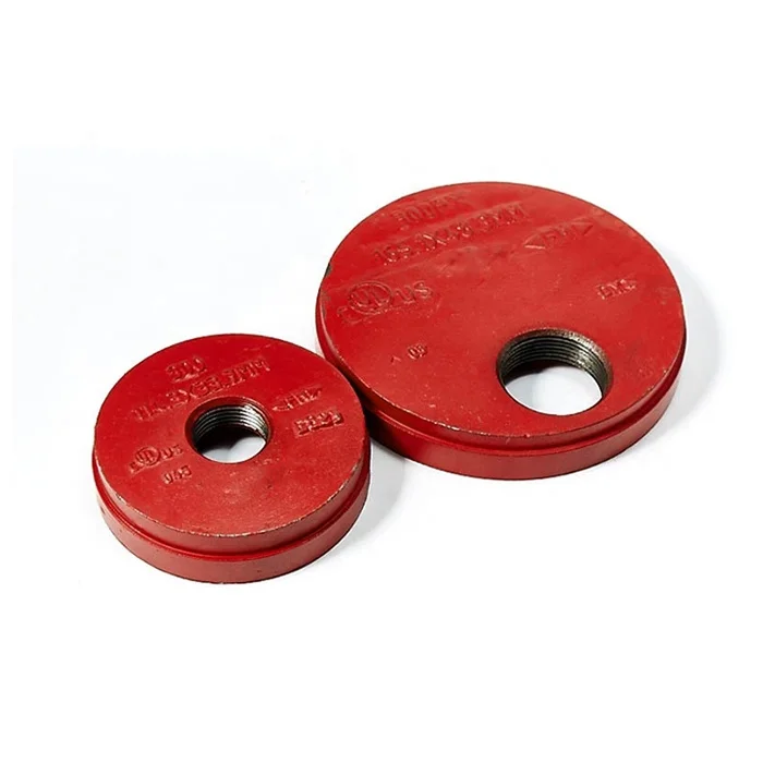 Ductile/Cast Iron Grooved Pipe Fitting End Cap with Eccentric Hole