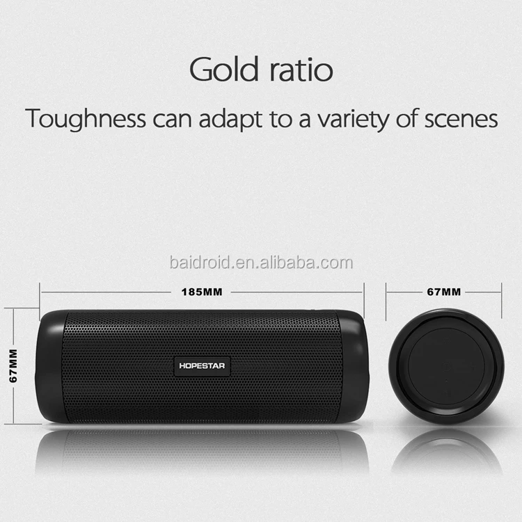 Hopestar P4 Outdoor Wireless Bluetooth Speaker Power Bank 10W Portable Bass Stereo Loudspeaker Mp3 Handsfree With Mic Flashlight - ANKUX.COM