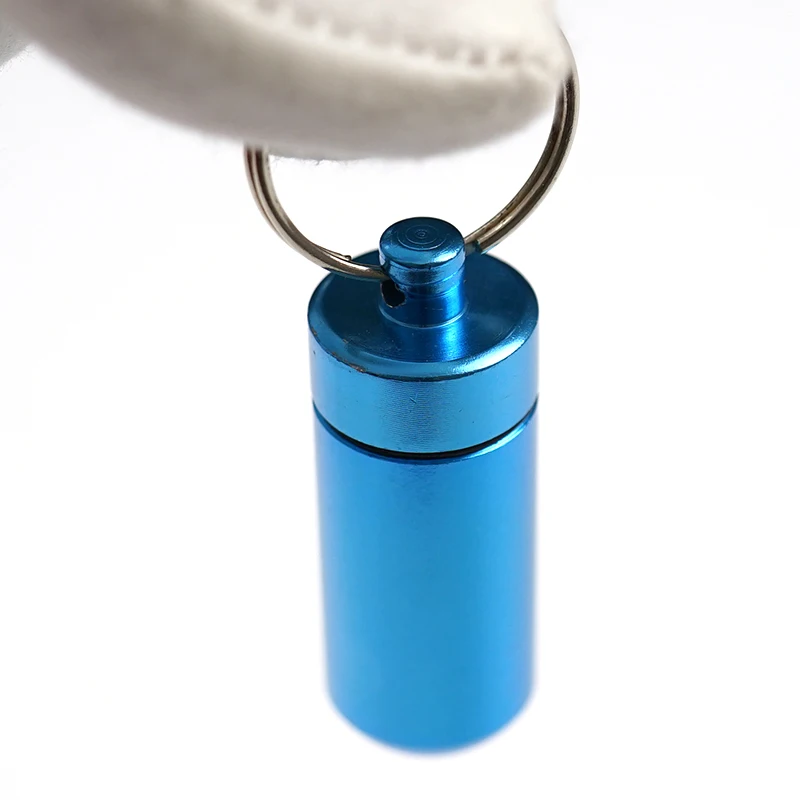 Wholesale Bottle Drug Holder Container Keychain Case Medicine Box Health Care Waterproof