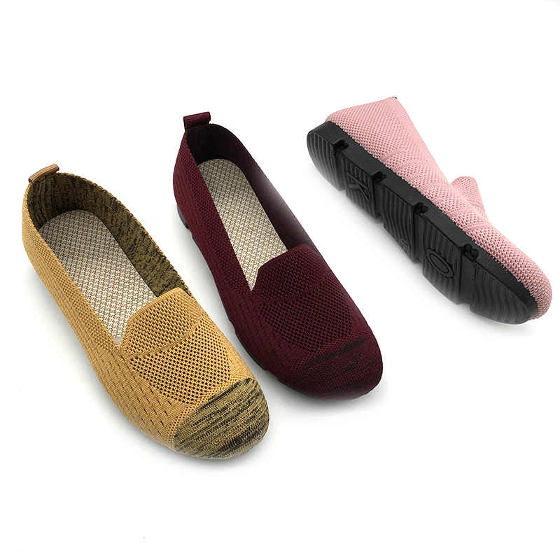 
new product wholesale leisure walking sneakers flat slip-on casual shoes 