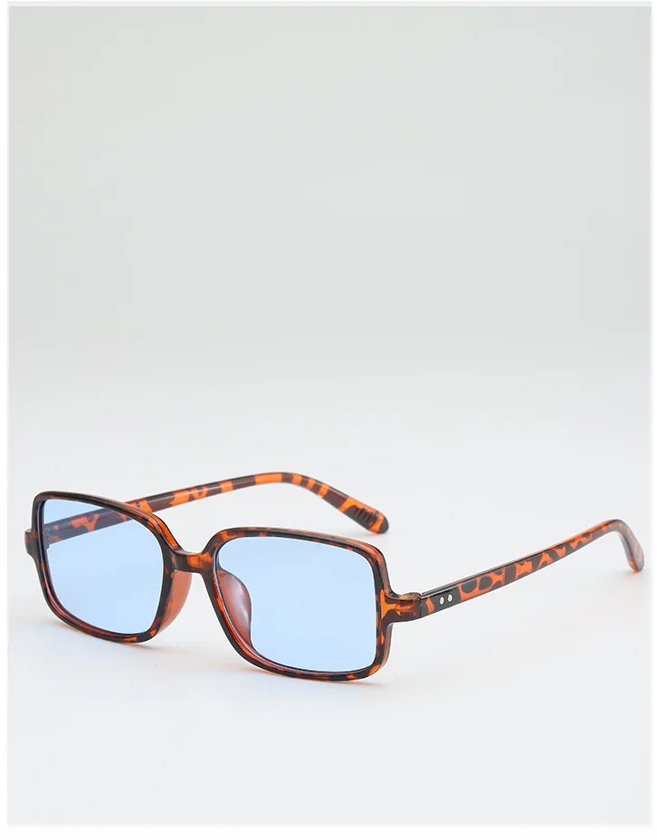 2026 New Cross-Border Vintage Square Sunglasses European And American Fashion Simple Rivet Unisex Flat Lens UV400 Full_voghion.com