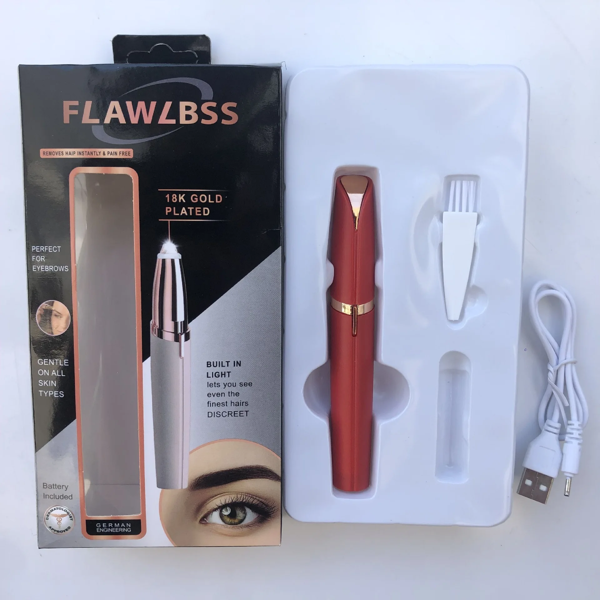 Portable Eyebrow Shaping Tools Lady Lipstick Shaver Brows Hair Remover Eyebrow Trimmer