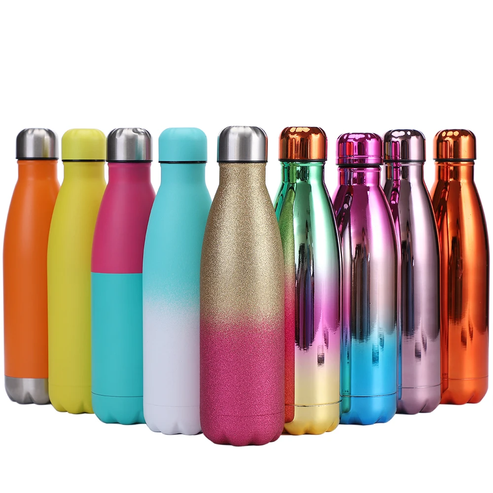 Outdoor Hot And Cold Powder Coated Insulated Thermal Water Bottle Eco 