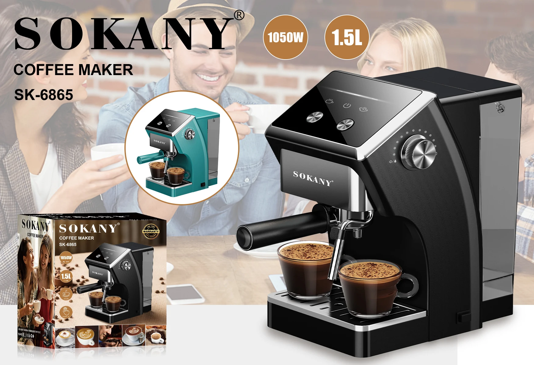 High Quality Customized Electric French Italian Espresso Machine Home