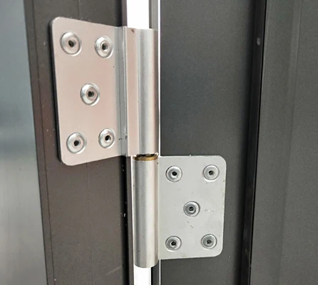 Hollow Glass Aluminum Bathroom Doors , Fluorocarbon Aluminium Door For Washroom