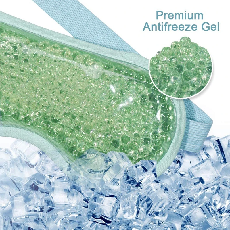 Reusable Freeze Ice Eye Mask Cooling Patch Hot Cold Gel Beads Eye Mask