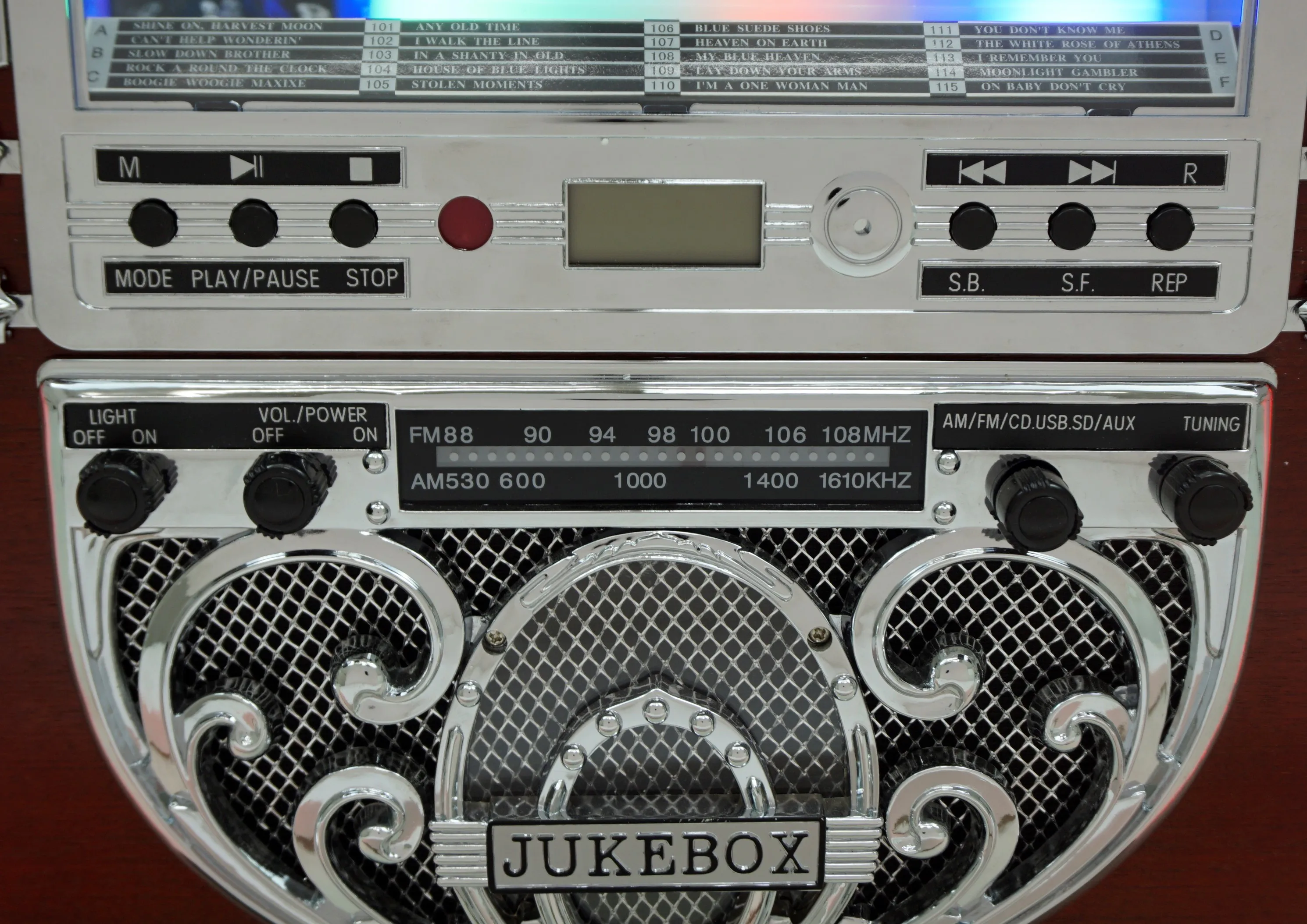 The Tabletop Jukebox Features A Rounded Rectangular Design,Allowing For ...