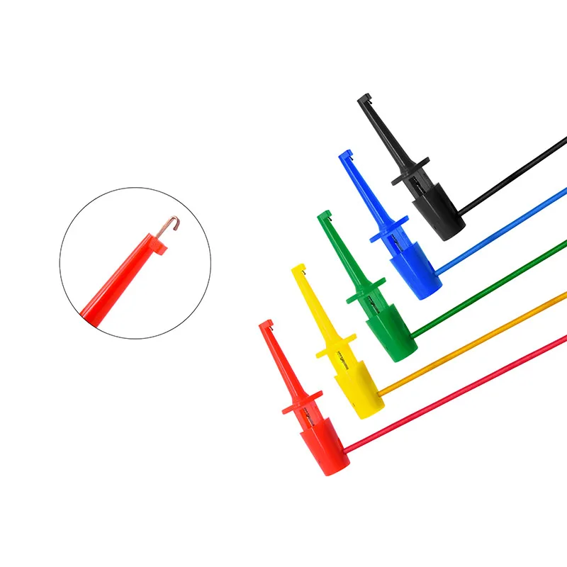 5pcs Colorful Mini Grabber Test Leads Test Hook cable for Multimeter Electrical Test - ANKUX.COM