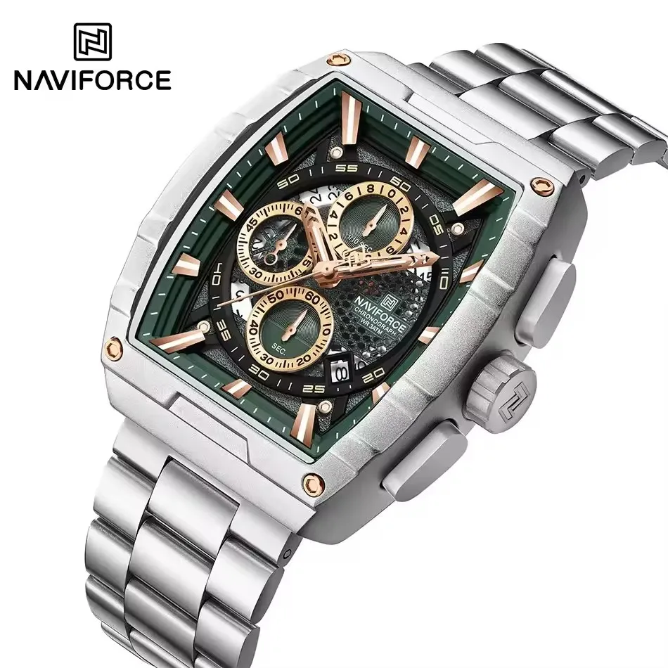 もち様　6点 NAVIFORCE 8066 Men's Chronograph Watch - Luxury Waterproof Quartz