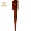 Red Coating Pole Anchor Spikes 750mm Cheap Germany Wooden House Support Anchor