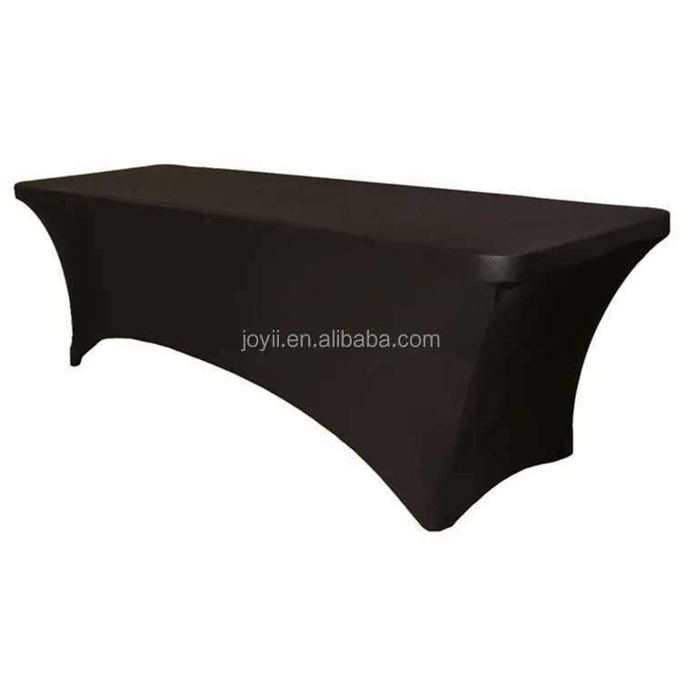 Custom Printed Fitted Stretch Rectangular Spandex Table Cover With Logo