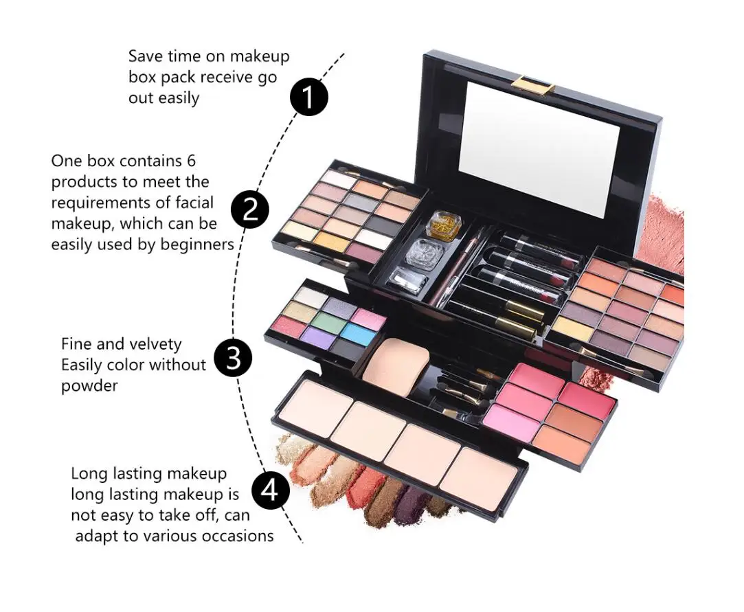 Cosmetic 39 Color Makeup Kits For Professionals Box Makeup Vanity Box