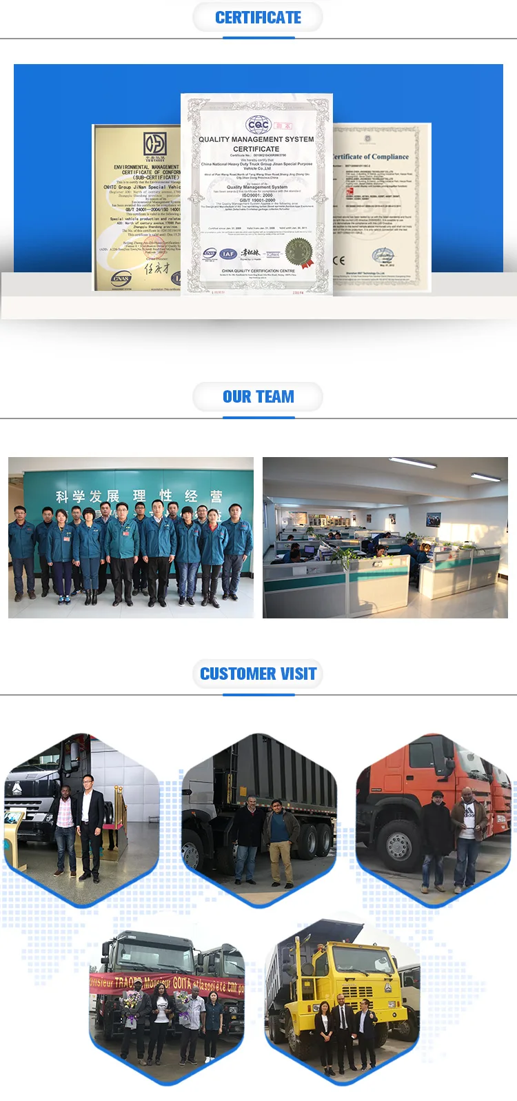 Howo 4x2 heavy water tank trucks factory price