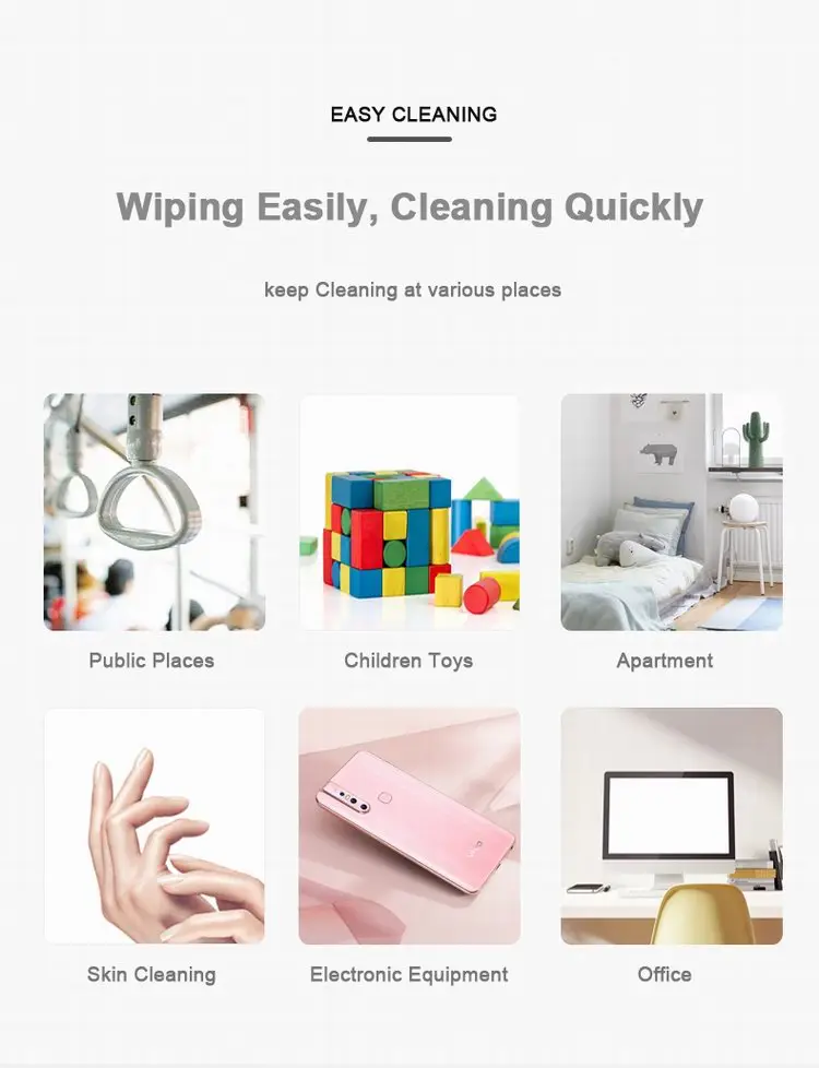 Desinfecting Anti Bacterial Disinfectant Benzalkonium Chloride Disinfecting Wipe No Alcohol Manufacturer