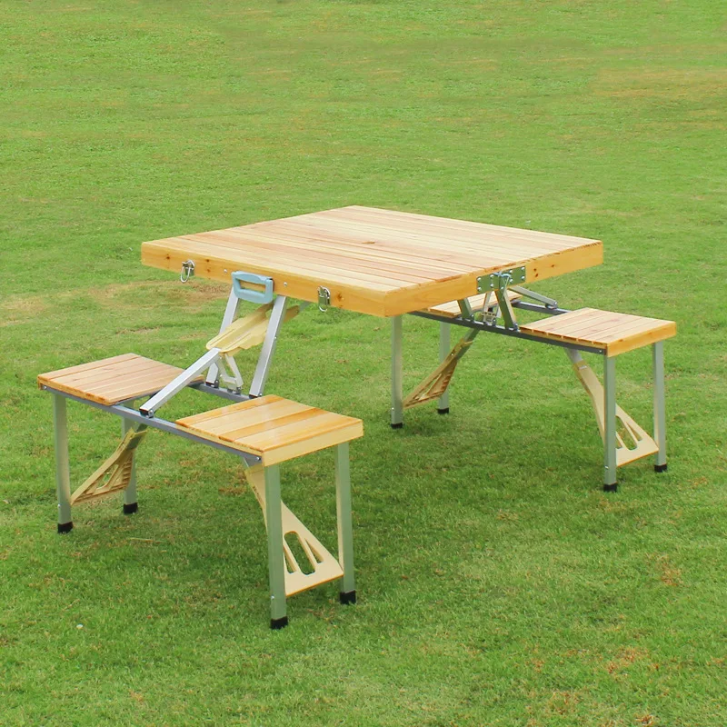 Promo Outdoor Chair And Tabel Wooden Folding Picnic Table And Chair