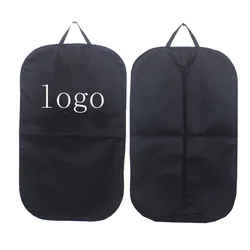 China Factory Oem/ODM Customized Logo Item Style Zipper eco friendly non-woven Garment Bag Suit Cover Cloth