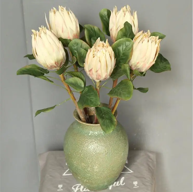 High Quality Artificial Protea King Flower For Wedding Flower