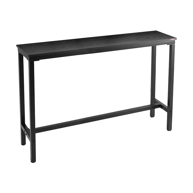 
Furniture MDF Top+ Steel Smooth high quality Black bar table for bar dining table high table 
