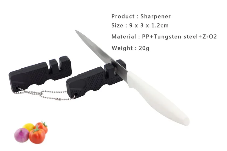 2 pcs Black Color Mini Knife Sharpener