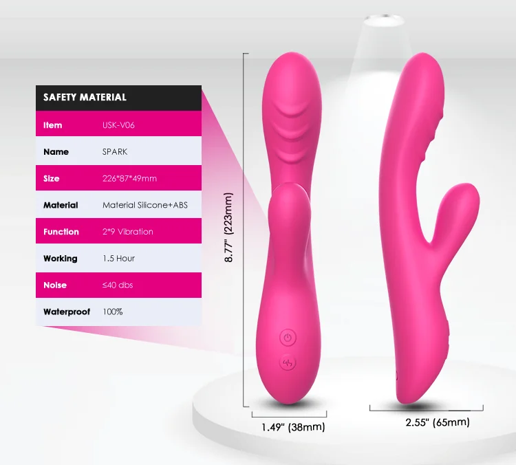 Luxury c-spot massage g-spot heating dildo rabbit silicone vibrator sex toy