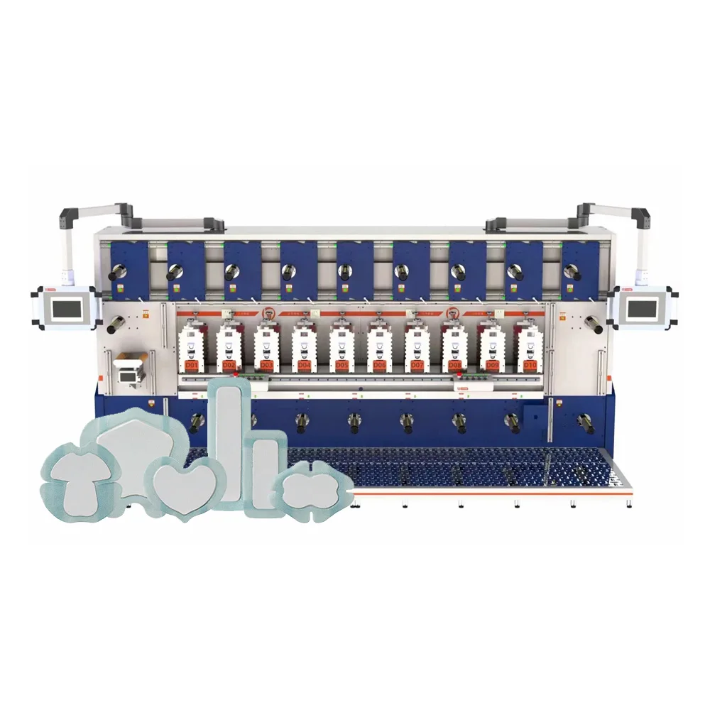 custom precision die cutting of hydrocolloid dressings Precision Sterile Wond Dressings Medical Hydrocolloid Dressing Equipment for Medical Consumables Production - Medical Hydrocolloid Dressing Equipment, Hydrocolloid Dressings Equipment