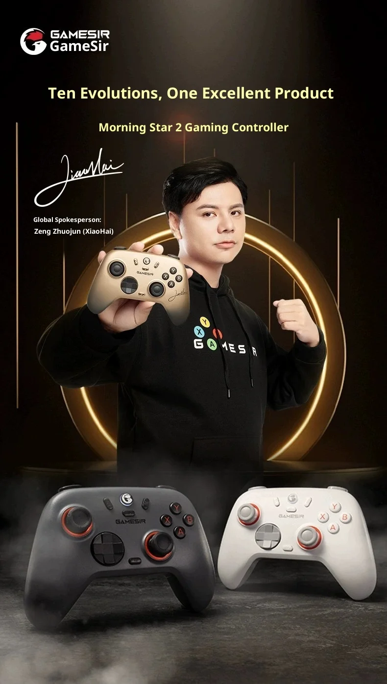 Little Chicken Rising Star 2 Wireless Game Controller PC Version Steam Joystick for Android Phone TV Vibration controller